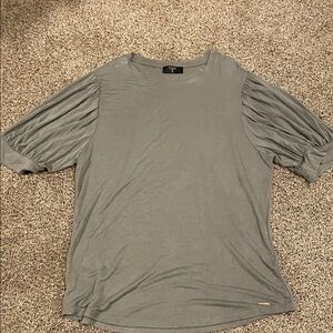 Siege Gray Short Sleeve Top